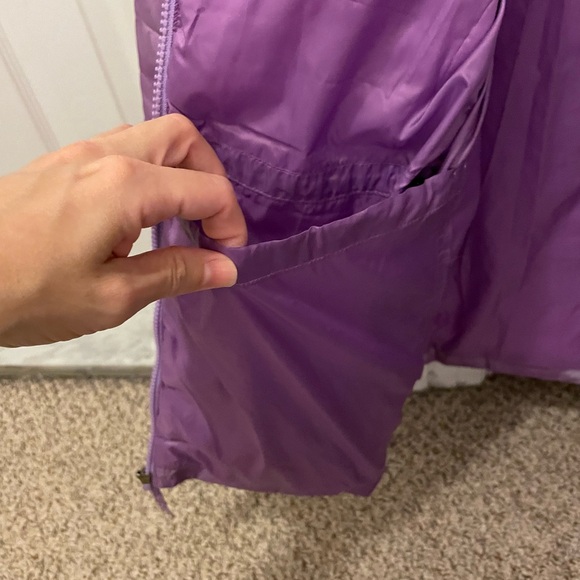 Purple Lands End Spring / Fall / Winter Jacket Girls XL Like New! - Picture 7 of 9